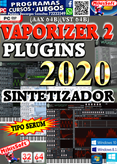 Vaporizer2 v2-4-2 FULL VST-AU WiN-MAC - PLUGINS SINTETIZADOR TIPO SERUM - 32 64 BITS - VST Y AAX