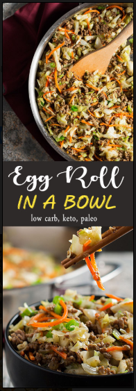 Egg Roll in a Bowl – low carb, whole30, keto, paleo, AIP