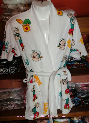 handuk kimono karakter anak gambar popeye