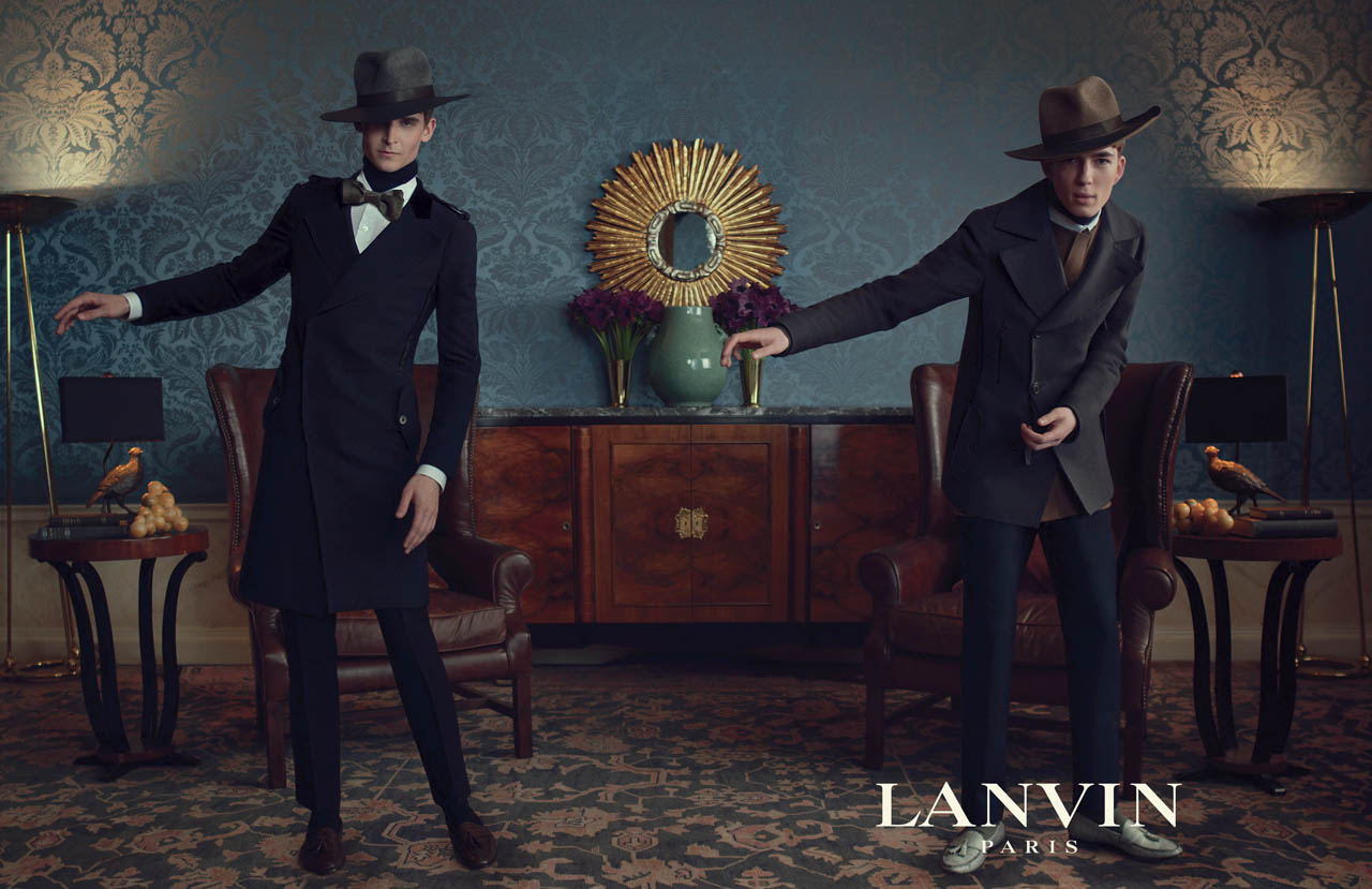 Lanvin Menswear F/W 11.12 — Lowell Tautchin & Milo Spijkers