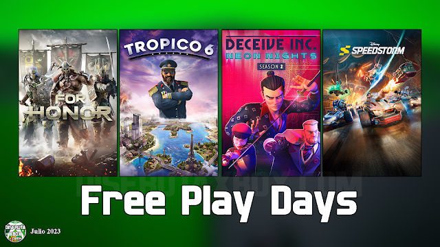 Días de juego gratis (del 27 al 30 julio 2023)