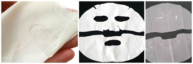 Bottom part folded mask, sheet mask after use, mesh protective layer.