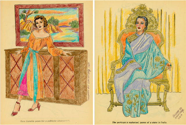 Loretta Young coloring book pages