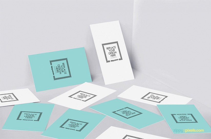 Free Magnificent Business Card Design Mockup PSD