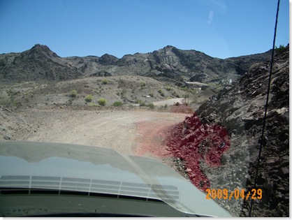 Cienega Springs Road to Nelly's Desert Saloon about 5 miles