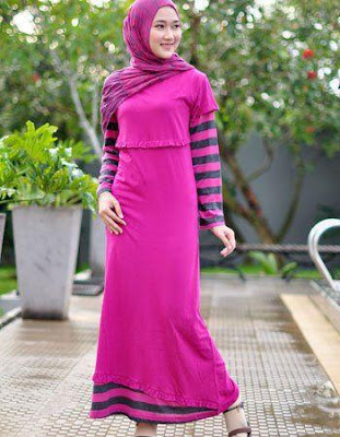 terlihat cantik dengan baju gamis muarah