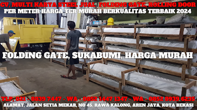 GAMBAR, DAFTAR, HARGA, PINTU, LIPAT, FOLDING GATE, BESI, GALVALUM, PVC, PER METER, MURAH, SUKABUMI, TERBARU, 2024