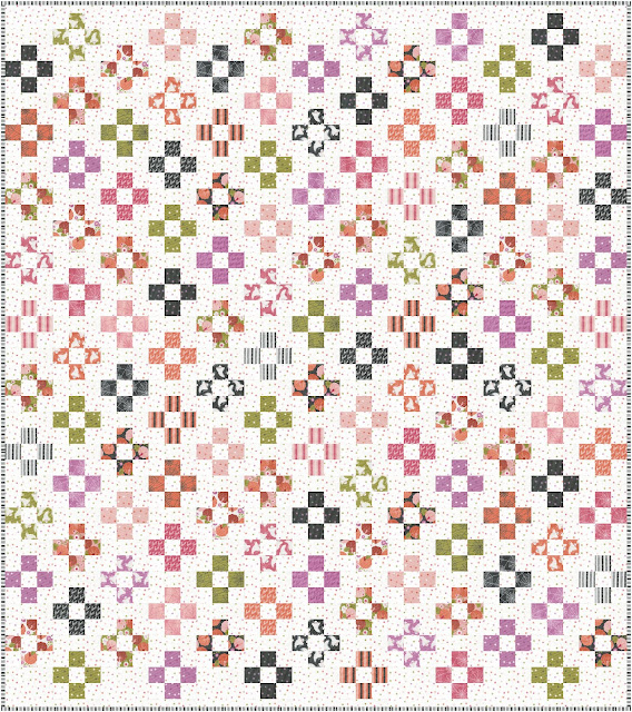 Jelly Patch quilt in Hey Boo fabrics by Lella Boutique for Moda Fabrics