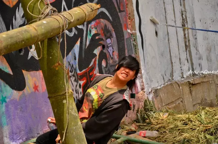 Tamawan Village Making of a Graffitti Mural Baguio City Philippines 11