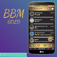 BBM MOD Black Gold Apk Download,