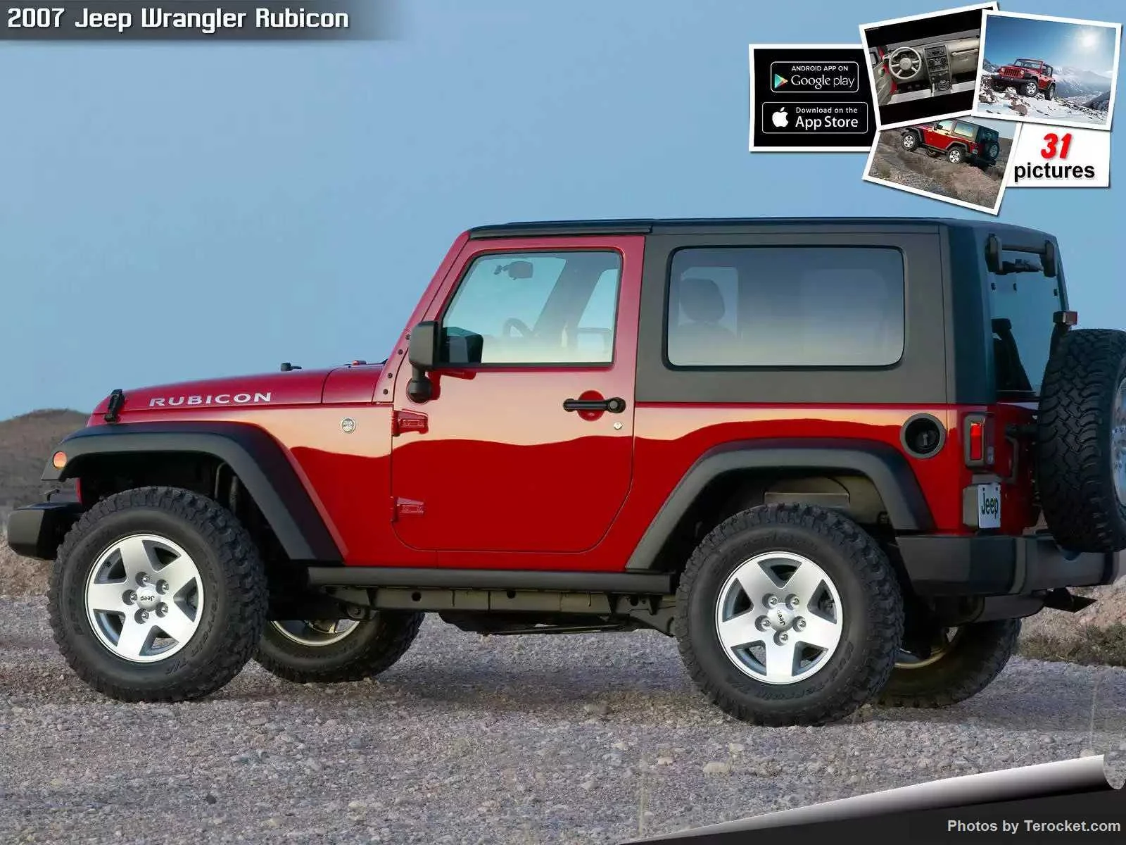 Hình ảnh xe ô tô Jeep Wrangler Rubicon 2007 & nội ngoại thất