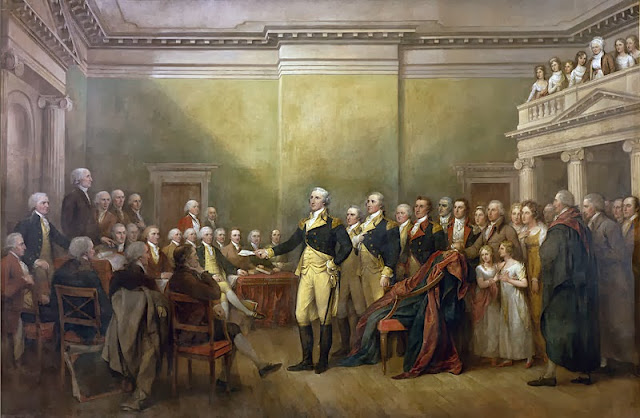 General Washington resigns