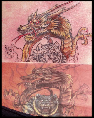 Henna Tattoo Queens on Pin Dragon Amp Tiger Tattoo 2 Graphics Code On Pinterest