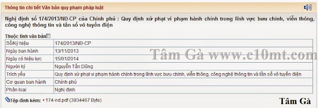 Nghị định số 174/2013/NĐ-CP của Chính phủ