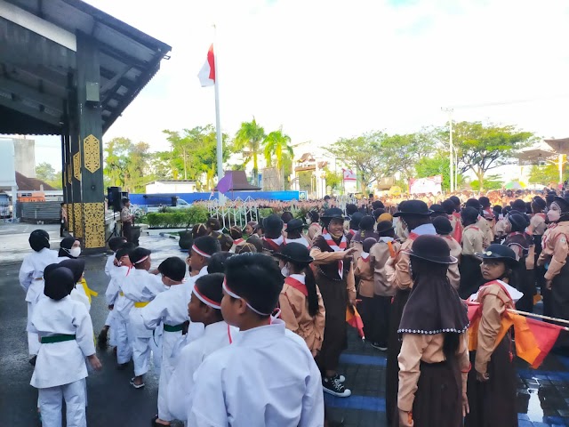 Kembangkan Potensi Anak, Gelar Senja Pramuka Digelar di Pemko Banjarmasin 