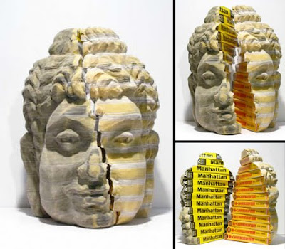 Amazing Phone Book Sculptures Art Seen On www.coolpicturegallery.us