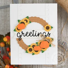 Sunny Studio Stamps: Fall Flicks Filmstrip Dies Fall Themed Greetings Card by Juliana Michaels