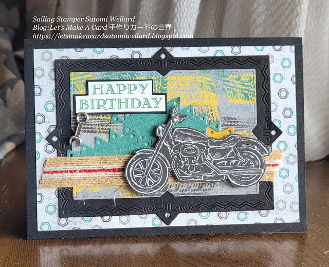 Stampin'Up! Guy Greetings Birthday Card  by Sailing Stamper Satomi Wellard