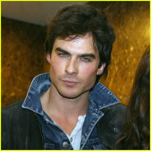 jaw wired shut: Ian Somerhalder has a popped collar and nice eyes