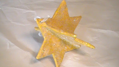 Little Glittery Paper Mache Star