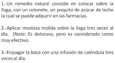 Llagas boca