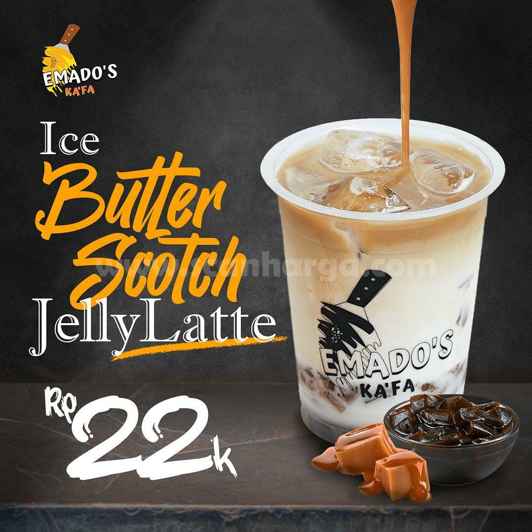 Promo EMADO’S ICE BUTTER SCOTCH JELLY LATTE only 22K