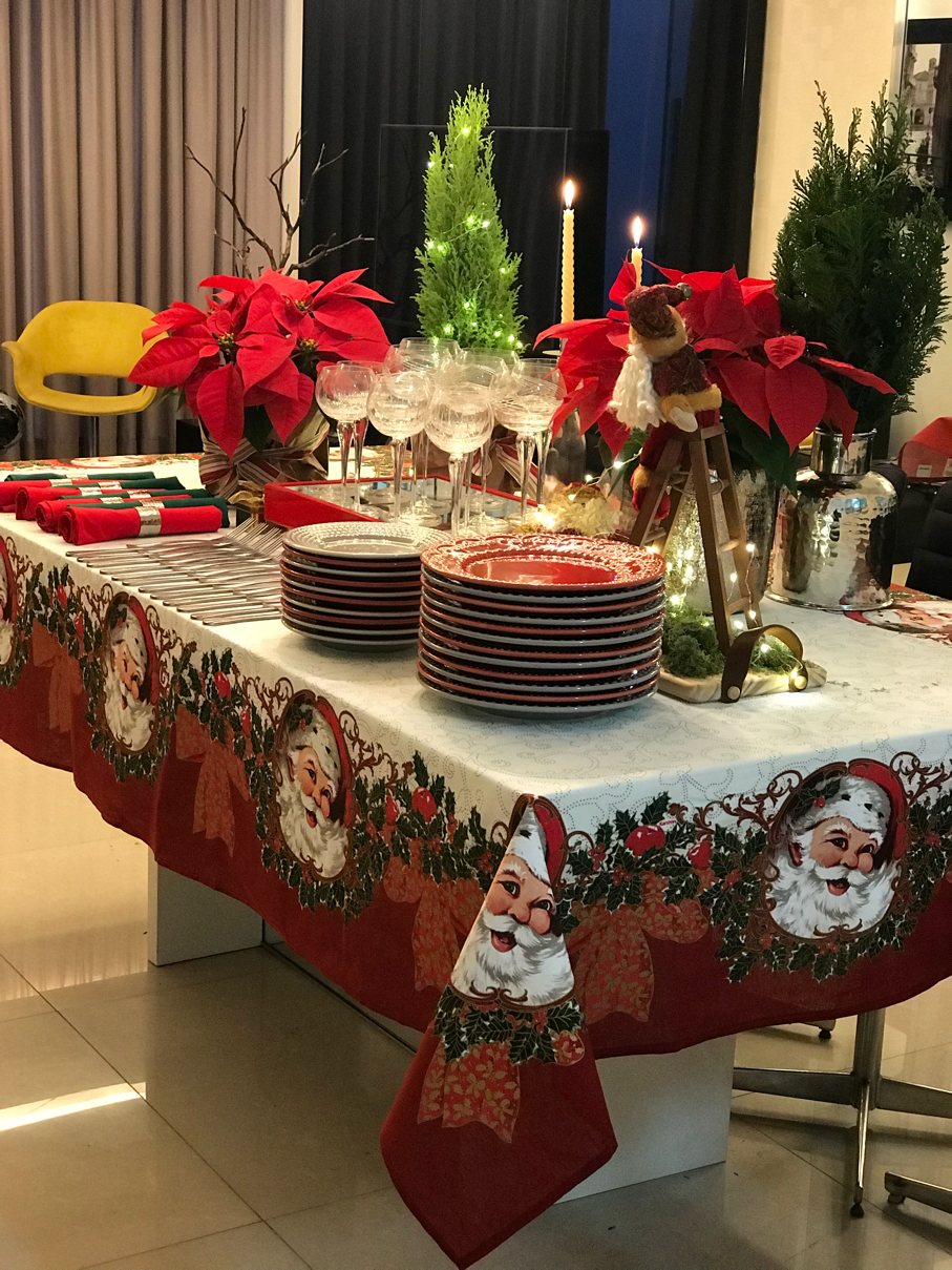 mesa de natal lar doce casa