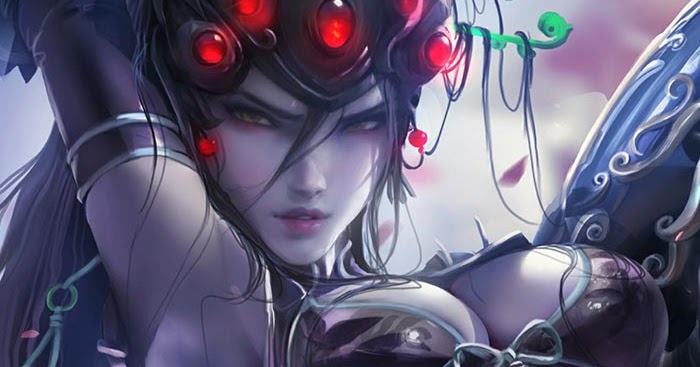 Sakimichan - Watcher Vanguard - Black Lily Wallpaper Engine | Download