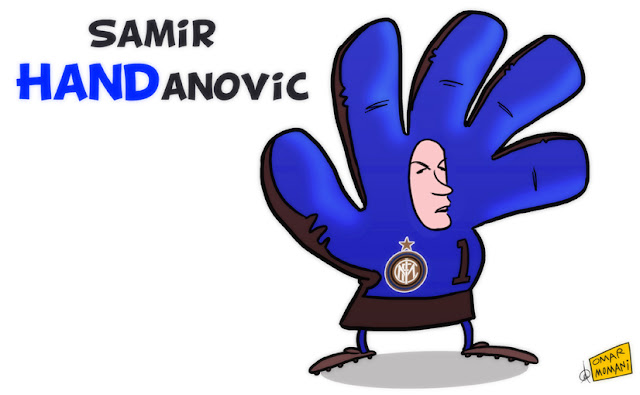 Samir Handanović cartoon