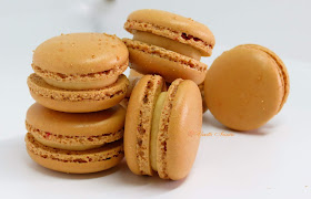 Macaron ganache montée caramel beurre salé