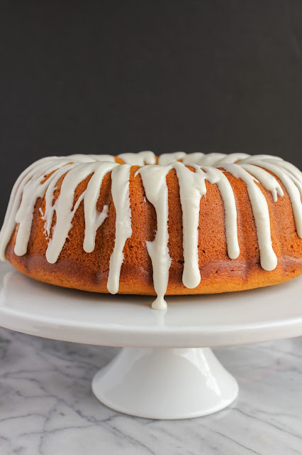Pumpkin Pound Cake with Buttermilk Glaze | The Chef Next Door 