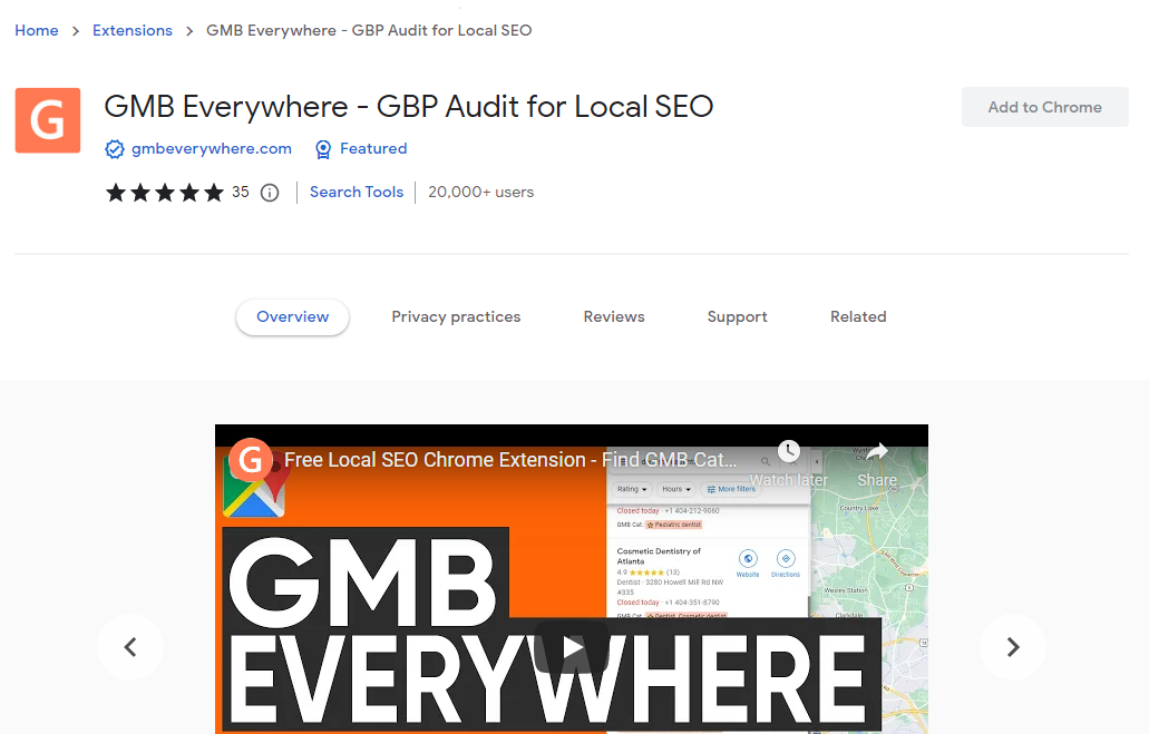GMB Everywhere Chrome Extension