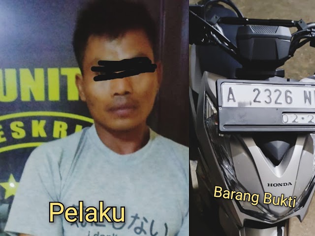 Pelaku Pencuri Motor Berhasil Diringkus Polsek Lebak Gedong Polres Lebak