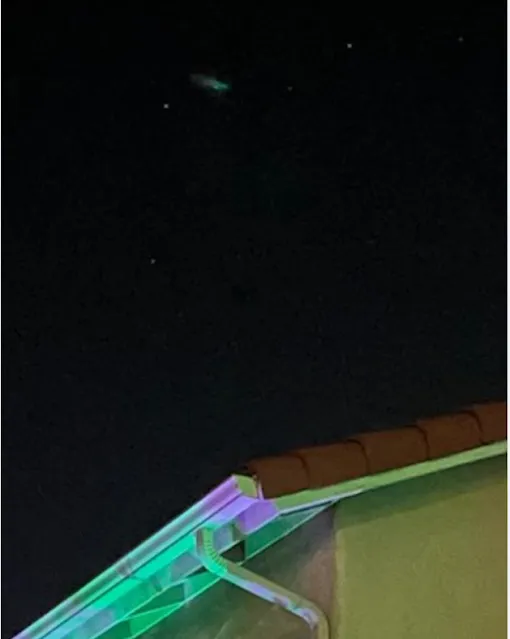 4 UFOs are photographed over San Diego CA USA on October 2nd 2022.