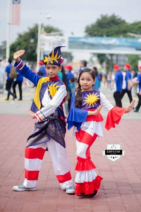 baju bendera malaysia untuk kanak-kanak