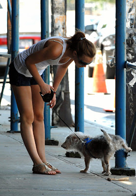 Leighton Meester in shorts