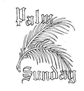 Children coloring page for Palm Sunday with beautiful Palms free Jesus Christ images and religious coloring pages download