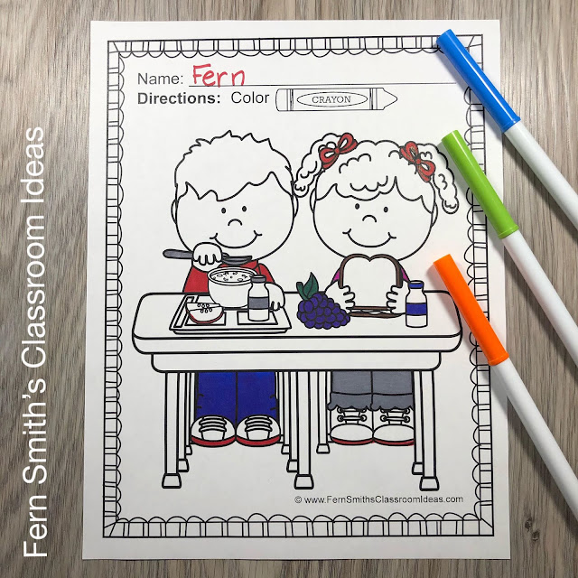 You will LOVE the 68 Back to School Coloring Pages that come in this Back to School coloring pages resource! #FernSmithsClassroomIdeas