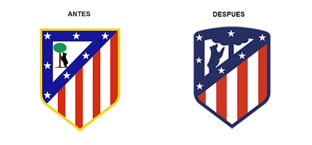 El Atlético de Madrid presenta su nuevo escudo