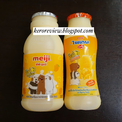 รีวิว เมจิ นมกลิ่นมะม่วงอกร่อง-ไพเกน โปร5 นมเปรี้ยวโยเกิร์ตกลิ่นมะม่วงเชอร์เบต (CR) Review Oak Rong Mango Flavoured Milk Product, Meiji Brand - Mango Sherbet Flavoured Drinking Yogurt, Paigen Pro5 Brand.