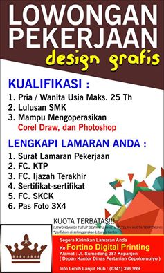  Lowongan  Kerja  Design  Grafis Kepanjen Kita