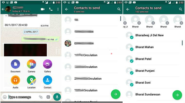 WhatsApp Update Will Soon Let You Send Multiple or 200 Contacts in One Go