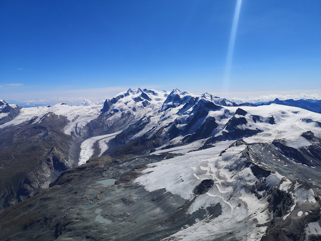 Monterosa widziana z Matterhorn