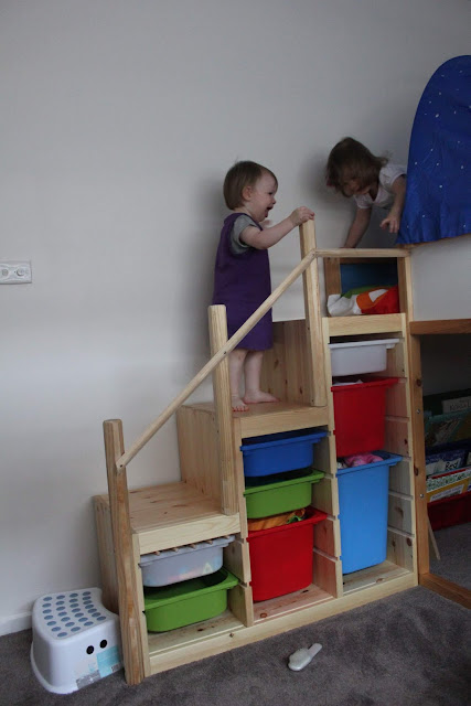 Trofast as bunk bed steps