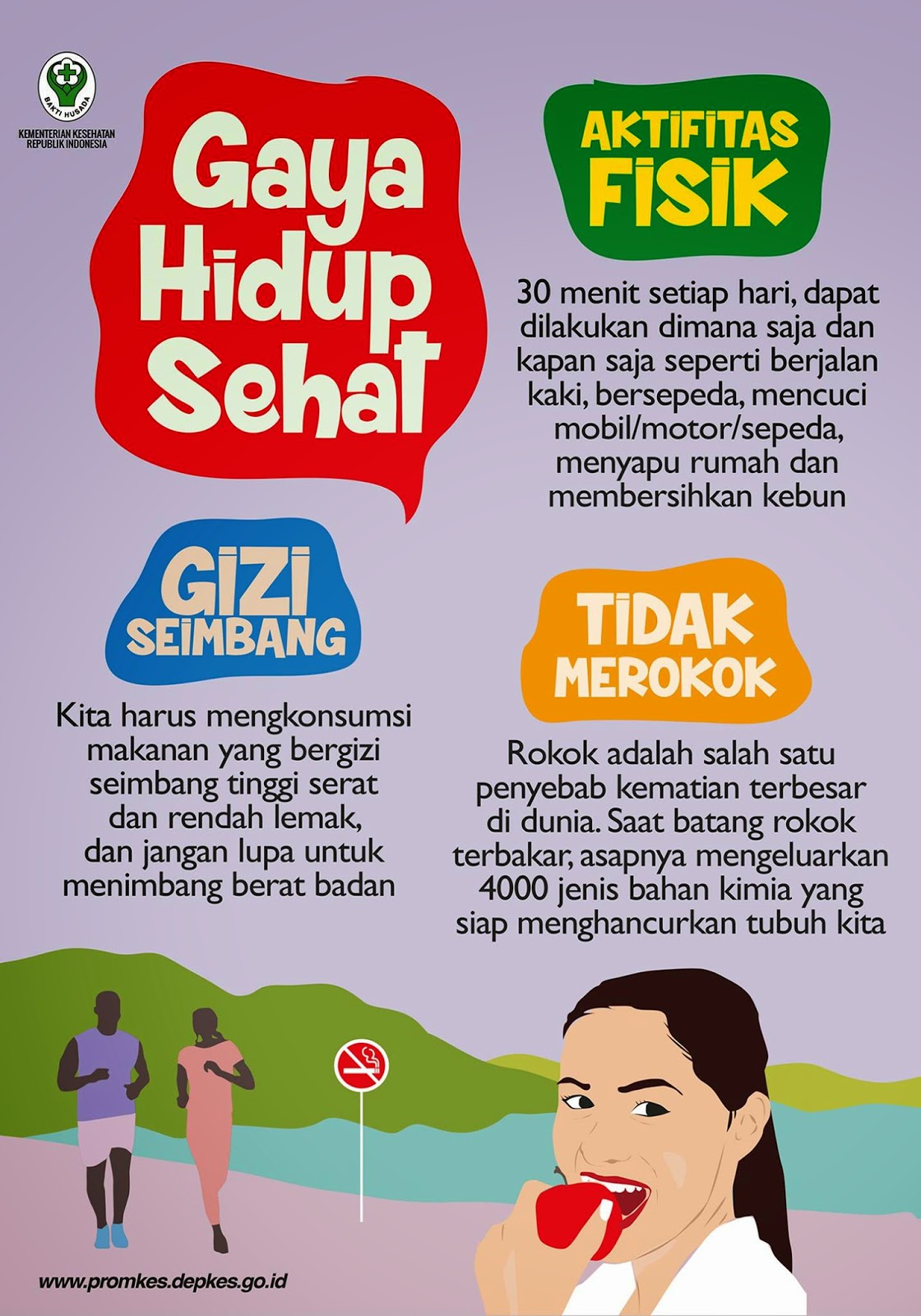 Gaya Hidup Sehat Infografis Kesehatan