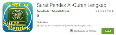 Surat Pendek Al-Quran Lengkap