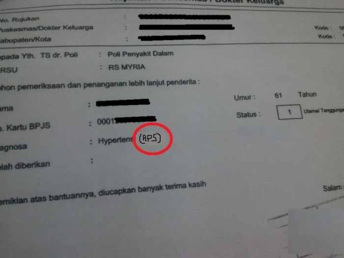 Apa Arti 3 Huruf di Surat Rujukan, Penyebab Biaya Pengobatan Ibu ini Tak Ditanggung BPJS
