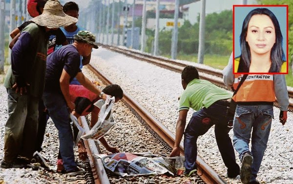 Tubuh Wanita Hamil Ini Berkecai Digilis Kereta Api 