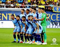 GIRONA F. C. - Temporada 2018-19 - Stuani, Choco Lozano, Alcalá, Juanpe, Bernardo y Bounou; Aday Benítez, Àlex Granell, Pere Pons, Pedro Porro y Borja García. VILLARREAL C. F. 0 GIRONA F. C. 1 (Stuani). 31/08/2018. Campeonato de Liga de 1ª División, jornada 3. Villarreal, Castellón, estadio de La Cerámica.