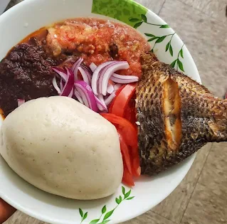 Banku and tilapia